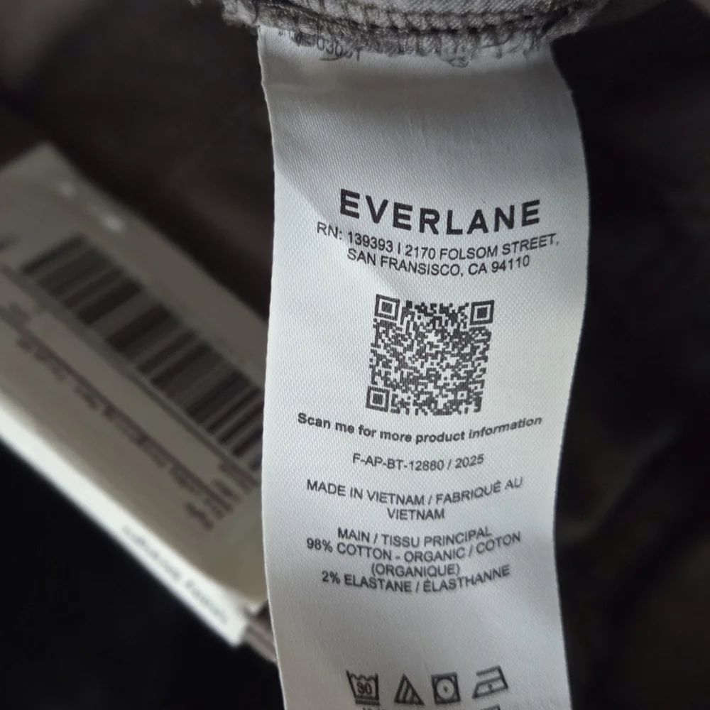 Everlane The Utility Straight-Leg Pant Taupe 26.5" Inseam Size 00 - Picture 6 of 8